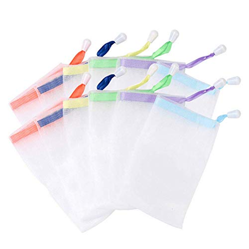 INVODA Double Layer Mesh Soap Saver Bag and Foam Net 10 Pack