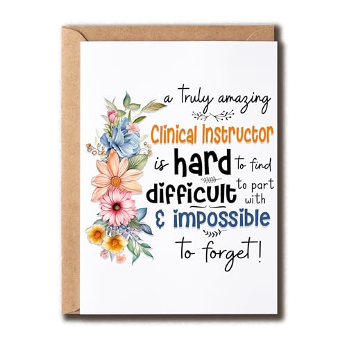 Funny Thank You Card for Clinical Instructors - 5x7 Appreciation Card
