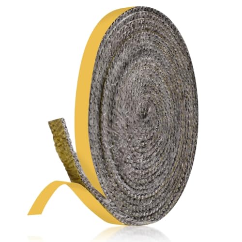 Self-Adhesive Fiberglass Stove Gasket Tape, 1/8" Thick x 1" Wide, 79" Length