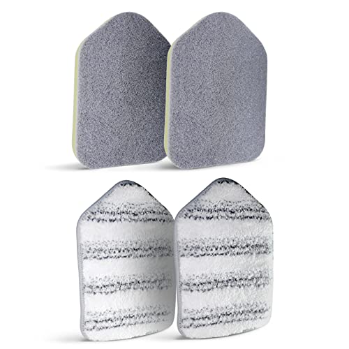 MOSEN Replacement Scrubber Pad Set for Tub & Tile Cleaning