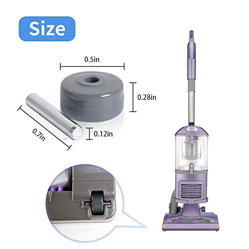 KeeTidy Replacement Wheels for Shark Vacuum Cleaner - Compatible with NV341, NV350, NV500 Models (3 Pairs)
