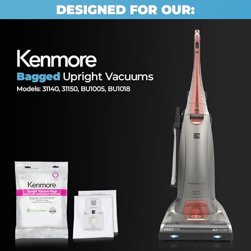 Kenmore Type O HEPA Vacuum Bags for Upright Vacuums - 2 Pack