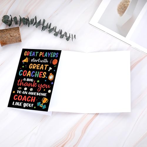 Thank You Coach Cards - Appreciation Gifts for All Sports
