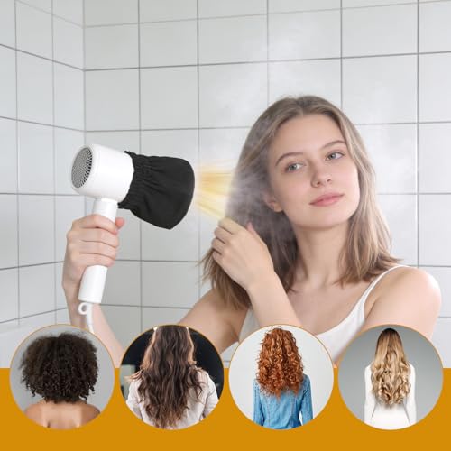 Exircy Portable Travel Hair Diffuser Sock - Foldable Universal Attachment for Curly Hair