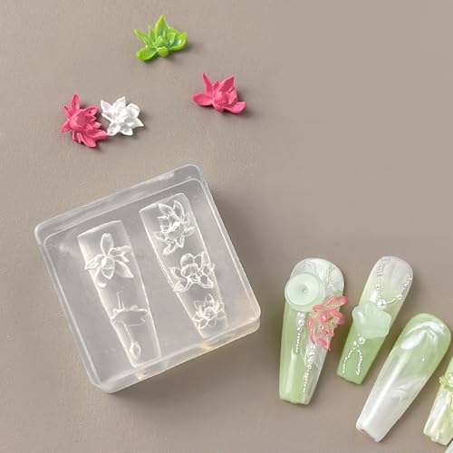 Panthra 3D Silicone Flower Nail Mold for Gel Resin DIY Art