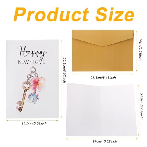 New Home Card with Envelope - Housewarming Invitation Greeting Card