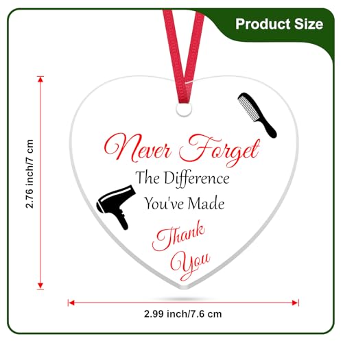 Acrylic Hairdresser Ornament - Inspirational Gift for Stylists