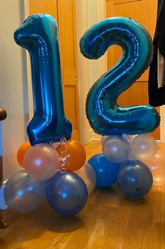 40 Inch Navy Blue Number Balloon for 1st Birthday Decorations