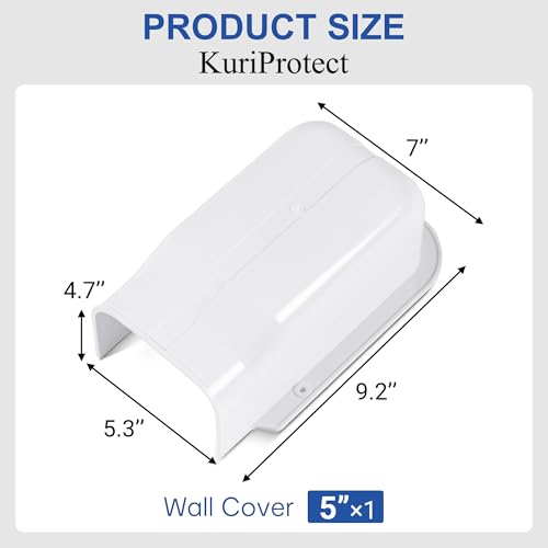 5" PVC Line Set Cover for Ductless Mini Split AC Systems