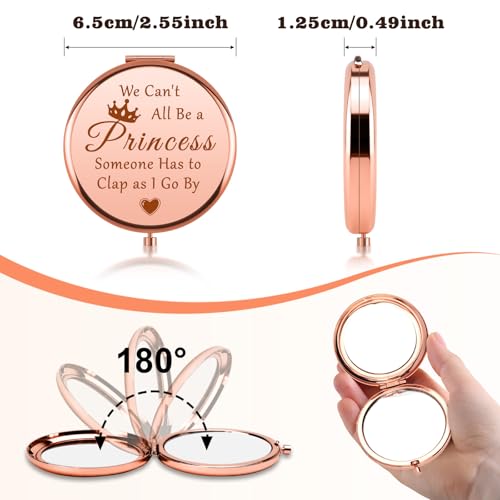 Funny Inspirational Compact Mirror Gift for Women, Friends, and Coworkers