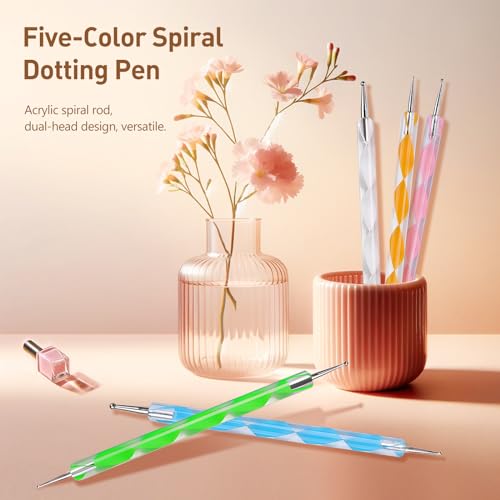 Kootinn Ball Stylus Dotting Tool Set for Clay Sculpting and Nail Art