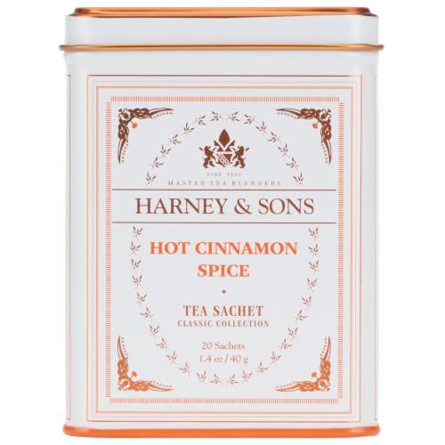 Harney & Sons Hot Cinnamon Spice Black Tea - 20 Pyramid Sachets