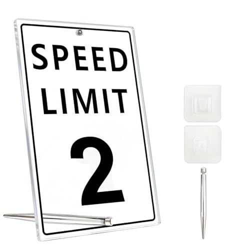 Speed Limit 2 Race Car Birthday Sign - Acrylic Wall Art Decor