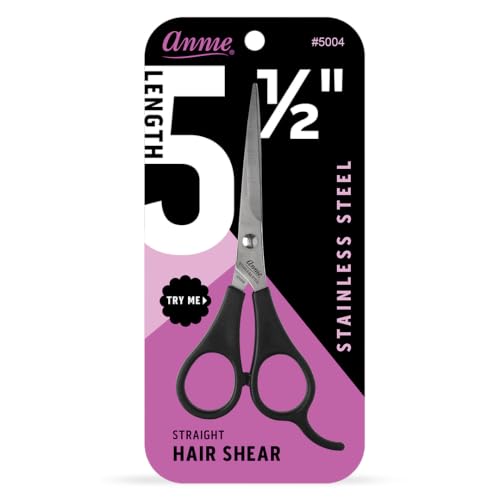 Annie Professional 5.5 Inch Stainless Steel Hair Cutting Shears & Barber Scissors