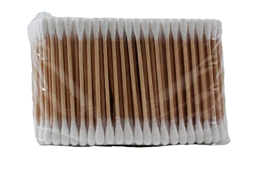 TOPMED Organic Cotton Swabs with Wooden Sticks - 300 Count