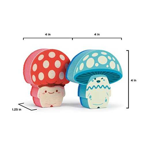 Fred & Friends Fun Guys Mushroom Kitchen Sponges, Set of 2