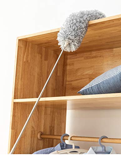 KPOKPO 100-Inch Extendable Microfiber Duster with Telescopic Pole