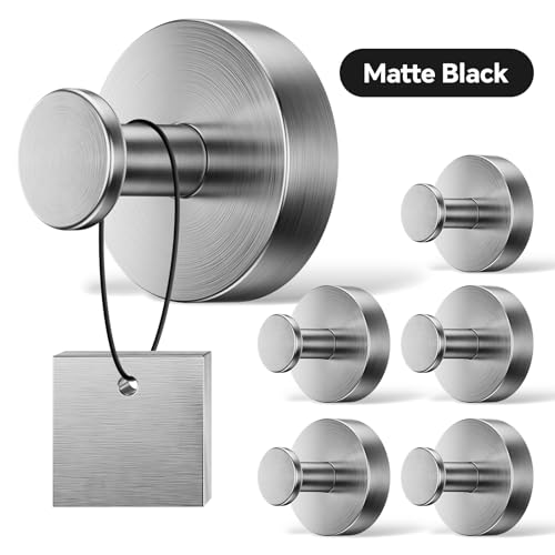 Heavy Duty Suction Cup Hooks for Bathroom - 4 Pack, Brushed Nickel