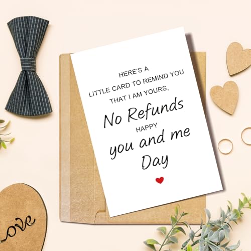 Funny Wedding Anniversary Card - I'm Yours, No Refunds Design