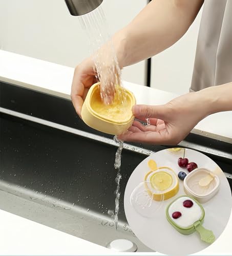 Ice Cream Mold - 2 Pcs White Silicone 2.5 Inch Square Popsicle Maker