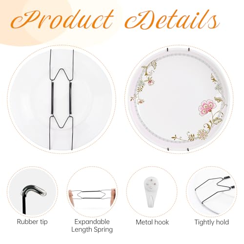 Bilillo Black Plate Hangers for 16-20 Inch Plates - Heavy Duty