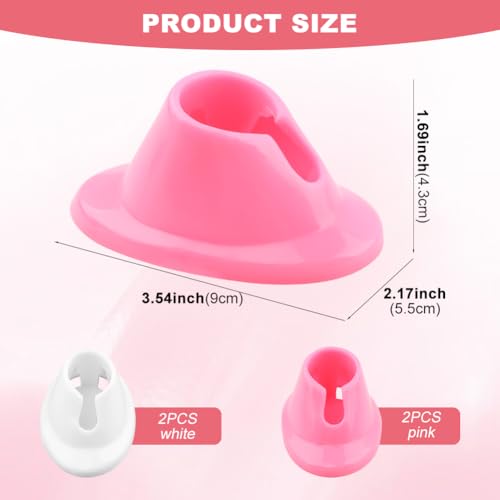 4PCS Silicone Nail Polish Bottle Holders - Anti-Spill Stand for Manicure