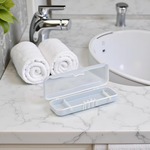 Transparent Plastic Shaving Razor Protective Storage Box and Travel Case