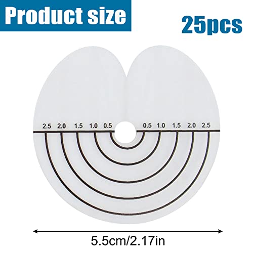 AEGYPIUS 25-Piece Hair Extension Heat Shield Guards, Round Spacer Templates