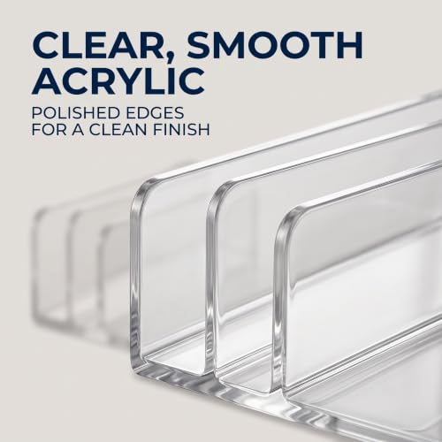 Acrylic CD Holder - Vertical Media Storage Rack for Up to 14 CDs, Clear Organizer
