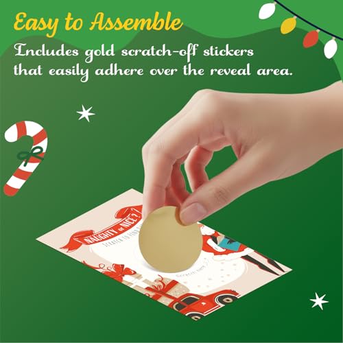 Naughty or Nice Christmas Scratch-Off Cards - 40-Pack Game