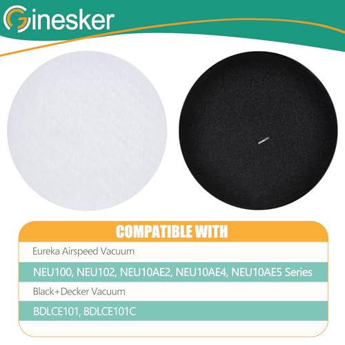 Replacement Foam Filter for Eureka Airspeed Compact NEU100 Series (3-Pack)
