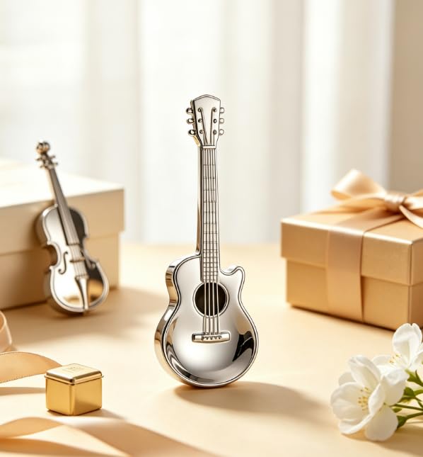 WNHNO Guitar Shaped Coffee Teaspoons & Dessert Stirring Spoons