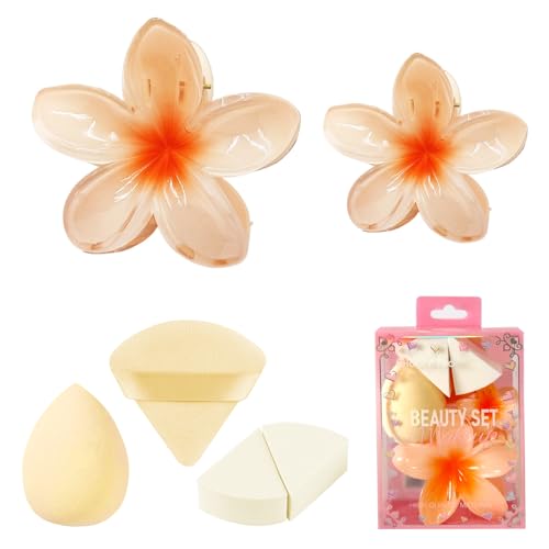 Skincare Headband and Wristband Set with Claw Clips & Hair Ties