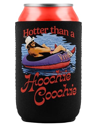 Hotter Than A Hoochie Coochie Neoprene Can Cooler - Retro 90s Design
