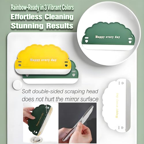 Cloud Mini Squeegee Set (3PCS) - Silicone Water Wiper for Bathroom & Kitchen