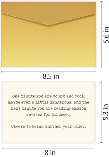 Funny Birthday Card for Him - Witty 'Getting Older' Design