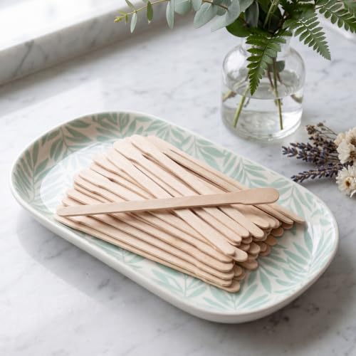 Wooden Waxing Applicator Sticks 200PCS - Small Facial Hair Removal Spatulas