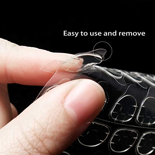 Allstarry 288pcs Adhesive Nail Jelly Tabs Waterproof Double-Sided Glue Stickers