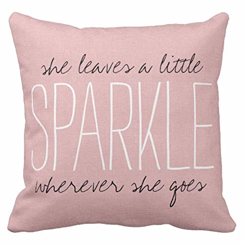 Emvency 16x16 Inch Blush Velvet Body Pillow Cover with Zipper - Pack of 1