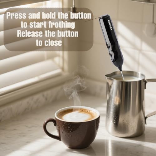 RAYONNER Handheld Milk Frother - Fast Foam Maker for Coffee & More