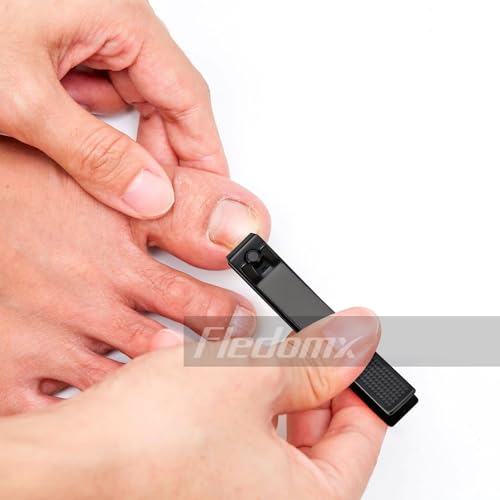Fledomx Nail Clippers Set, 2-Pack Stainless Steel Fingernail and Toenail Tools