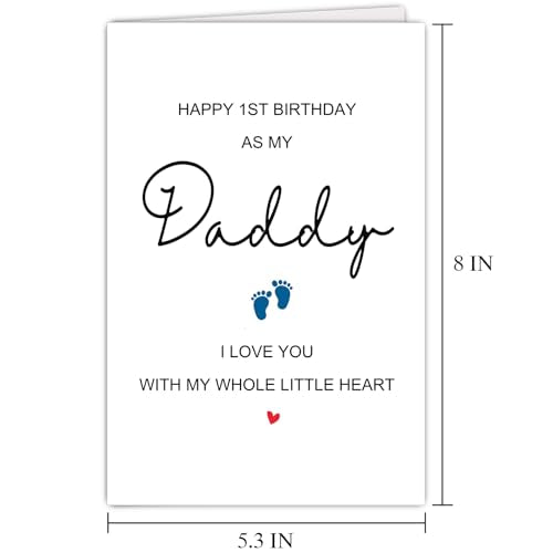 Supoeguk Happy First Birthday as My Daddy Card – Variation 14, From Baby to New Dad