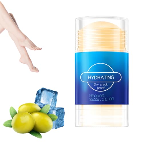 BTYJLEBE Moisturizing Foot Cream Stick for Cracked Heels and Dry Skin (Blue, 40g)
