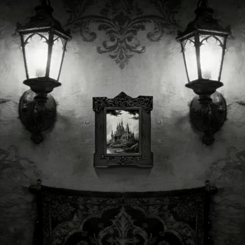 SIKOO 2.5x3.5 Vintage Picture Frame, Small Gothic Antique Black Frame