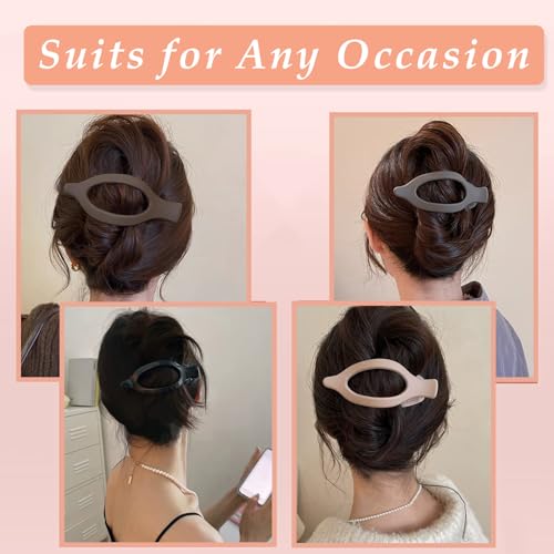 Mythos 9 PCS Flat Hair Clips 4.7 Inch Large Matte Side Slide Duckbill Clips