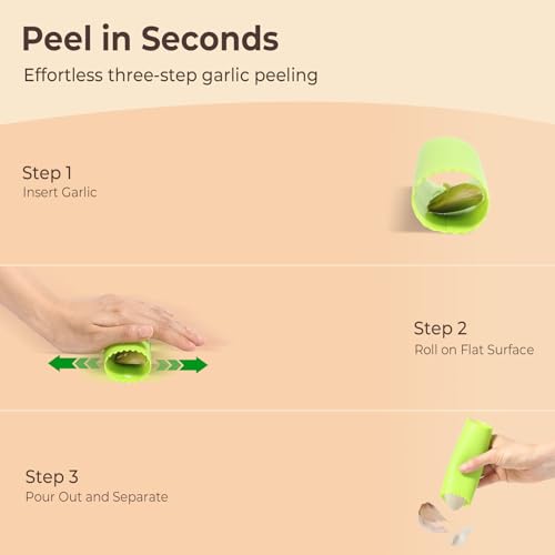 Stainless Steel Garlic Press Rocker – Effortless Squeeze for Easy Mincing