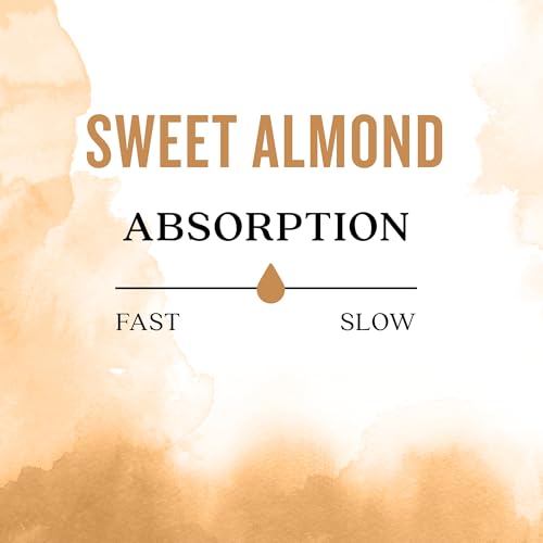 Aura Cacia Sweet Almond Skin Care Oil - 4 oz Nourishing Body & Face Moisturizer