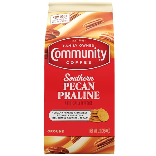 Community Coffee Southern Pecan Praline Ground Coffee, Medium Roast, 12 oz