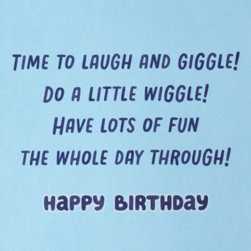Hallmark Bluey Musical Birthday Card with Light - Hip Hooray Design