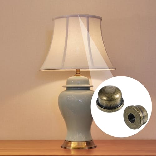4 Pcs Lamp Finials - Bronze & Silver Replacement Parts